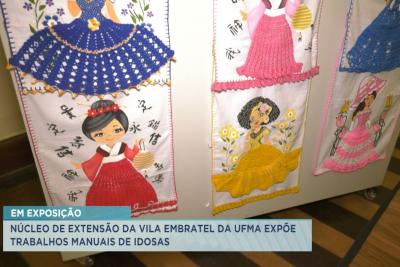 Núcleo de extensão Ufma expõe trabalhos manuais de idosas em São Luís