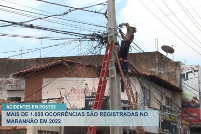 MA já tem mais de 1.400 acidentes entre carros e postes em 2022