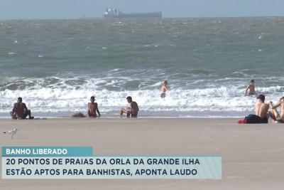 Laudo aponta 20 pontos próprios para banho em praias de São Luís