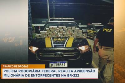 Santa Luzia: PRF apreende 38 kg de cocaína na BR-222