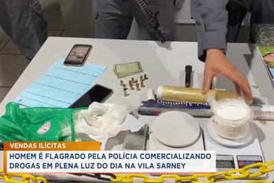 PM apreende munição e drogas no bairro Vila Sarney