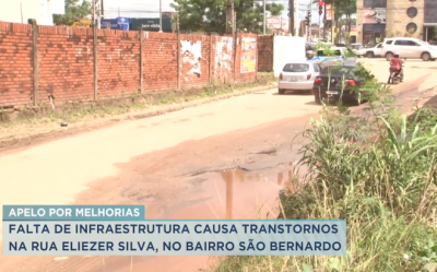 Moradores reclamam de falta de infraestrutura no bairro São Bernado