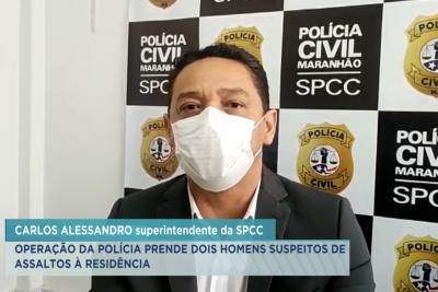Polícia conduz suspeitos de assaltar residências em São Luís