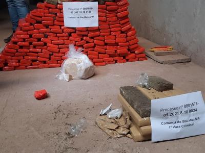 Polícia Civil incinera mais de 125 quilos de drogas, em Bacabal