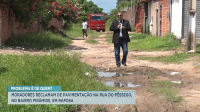 Moradores reclamam de pavimentação em bairros no município da Raposa