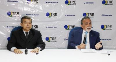 Desembargadores José Luiz e José Gonçalo assumem direção do TRE-MA