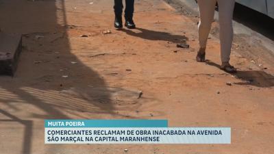 Moradores reclamam de obra inacabada na Avenida São Marçal