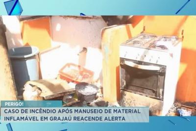 Caso de incêndio após manuseio de material inflamável em Grajaú reacende alerta