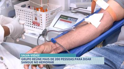 Grupo reúne mais de 200 pessoas para doar sangue no Hemomar em São Luís