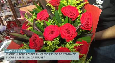 Floricultores esperam crescimento em vendas para o dia da mulher