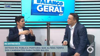 Balanço Geral entrevista Jhon Malheiros, Chefe de Divisão de Exames do DETRAN