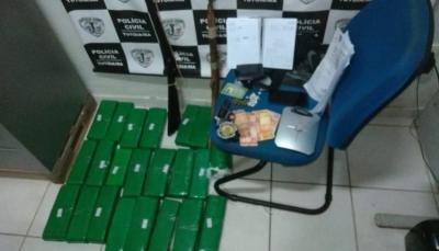 Tutóia: Polícia Civil apreende 24 tabletes de maconha e armas de fogo