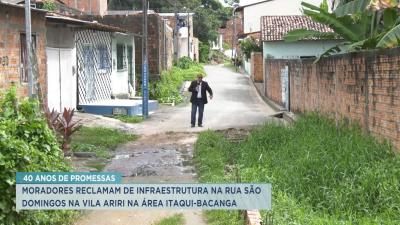 No bairro Vila Ariri, moradores reclamam de infraestrutura