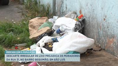 Moradores reclamam de descarte irregular de lixo no Bequimão
