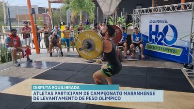 Atletas participam de Campeonato Maranhense de Levantamento de Peso Olímpico
