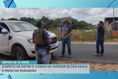 Suspeito de homicídio em São Paulo é preso no interior do Maranhão