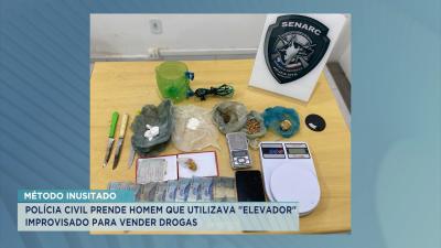 Polícia prende homem que utilizava método inusitado para venda de drogas