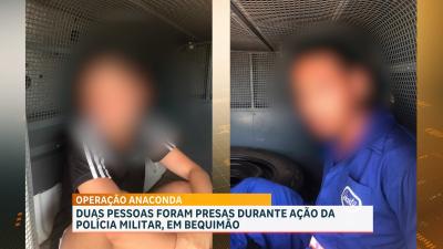Polícia prende dois suspeitos de tráfico de drogas município de Bequimão