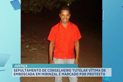 Mirinzal: sepultamento de conselheiro tutelar é marcado por protestos