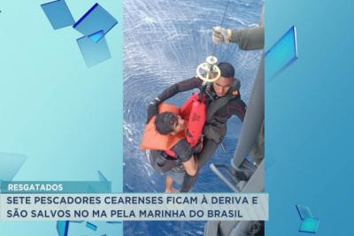 Pescadores cearenses ficam à deriva e são salvos no MA pela Marinha do Brasil
