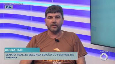BG entrevista o secretário Liviomar Macatrão sobre o Festival da Farinha