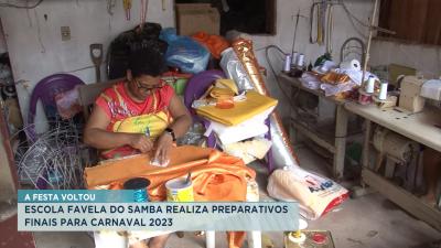 Escola Favela do Samba realiza preparativos finais para carnaval 2023