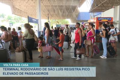 São Luís: terminal rodoviário registra alto pico de passageiros