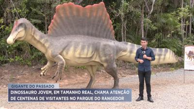  Parque do Rangedor recebe réplica em tamanho natural de dinossauro