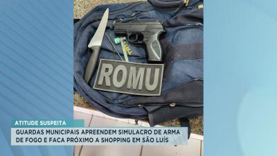 Guarda Municipal apreende arma falsa e faca próximo a shopping de São Luís