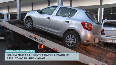 PM recupera carro usado em assalto no Vinhais