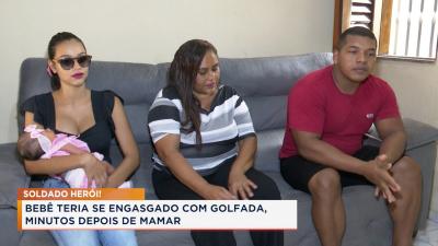 PM salva bebê engasgado em São Luís