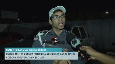 PM apreende CNH adulterada na Avenida Guajajaras, em São Luís