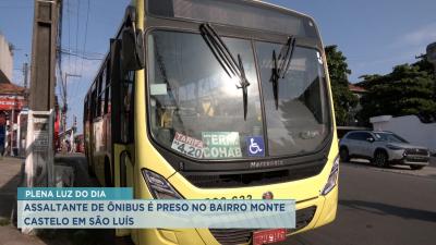 Polícia prende suspeito de assaltar ônibus às 6h da manhã no bairro Monte Castelo