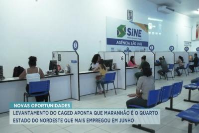 Maranhão é o quarto do Nordeste na geração de empregos, aponta CAGED