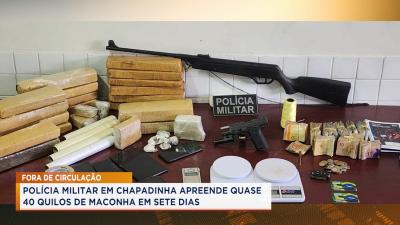 Chapadinha: PMMA apreende quase 40 kg drogas em 7 dias de operações