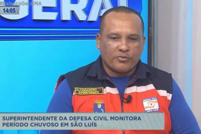 BG entrevista o superintendente da Defesa Civil de São Luís, Alexssandro Nogueira