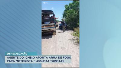 Agente do ICMBio aponta arma para motorista e assusta turistas em Barreirinhas