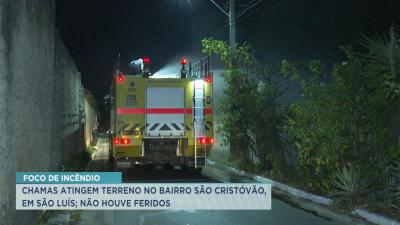 Foco de incêndio é registrado em terrono no bairro São Cristóvão