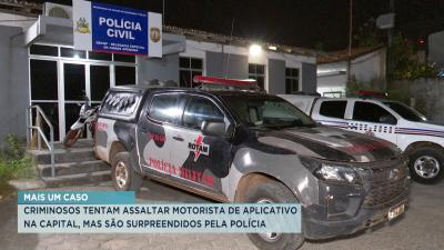PM conduz suspeito de assalto a motorista de aplicativo em São Luís