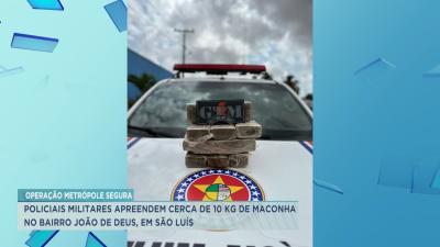 Polícia apreende 10 kg de maconha no bairro João de Deus