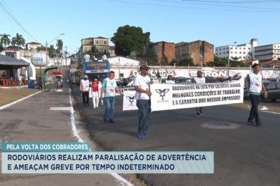 Rodoviários realizam protesto e ameaçam greve por tempo indeterminado em São Luís