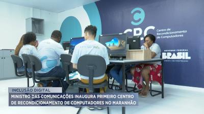 Ministro inaugura novo CRC no Maranhão e faz entrega de computadores