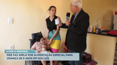 Mae faz apelo para alimentação especial de criança em São Luís