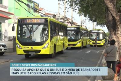 Pesquisa aponta que o ônibus é o meio de transporte mais usado em São Luís