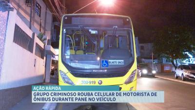 Motorista tem celular roubado durante pane em ônibus