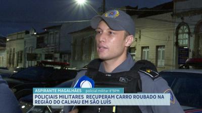 Policiais militares recuperam carro roubado na região do Calhau em São Luís