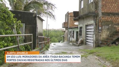 Chuvas: moradores temem deslizamentos na área Itaqui-Bacanga