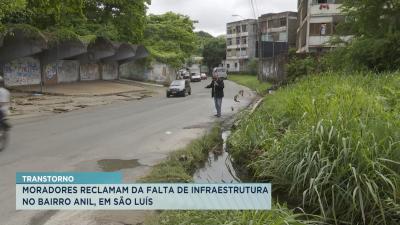 Moradores reclamam de infraestrutura no bairro Anil, em São Luís