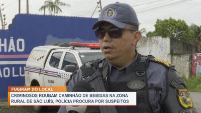 Polícia busca suspeitos de roubo de carga na zona rural de São Luís