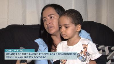 Criança atropelada na Vila Embratel se recupera em casa 